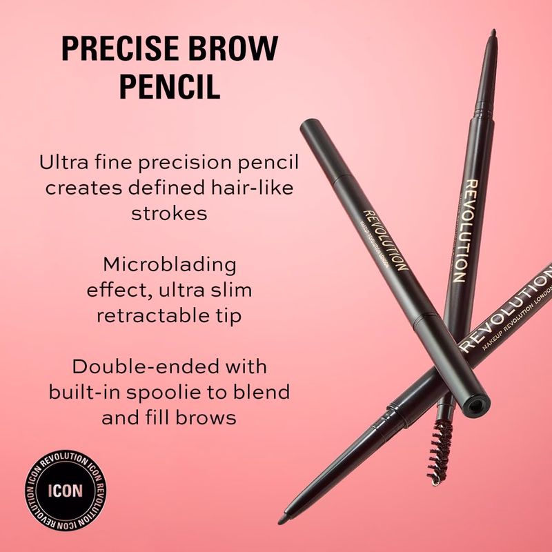 Makeup Revolution - Medium Brown - Precise Brow Pencil