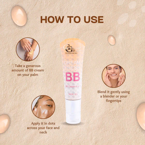 Gorgeous Girl - 03 - BB Cream SPF 30- for Light Makeup Glow