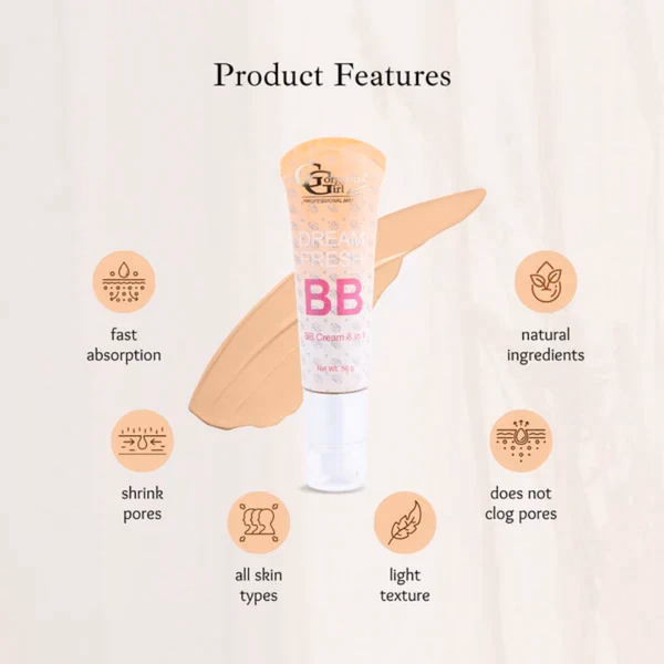 Gorgeous Girl - 03 - BB Cream SPF 30- for Light Makeup Glow