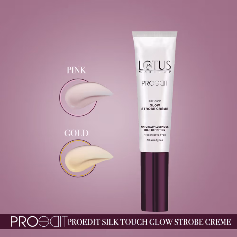 Lotus MakeUp - Pink - Proedit Silk Touch - Glow Strobe Creme