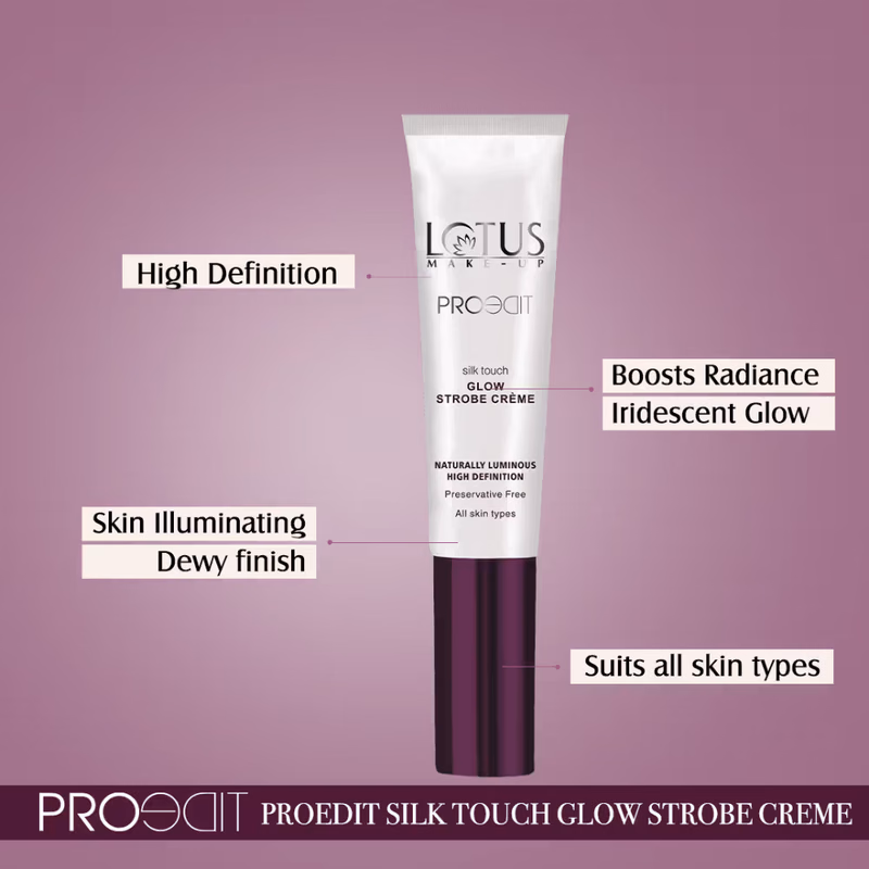 Lotus MakeUp - Pink - Proedit Silk Touch - Glow Strobe Creme