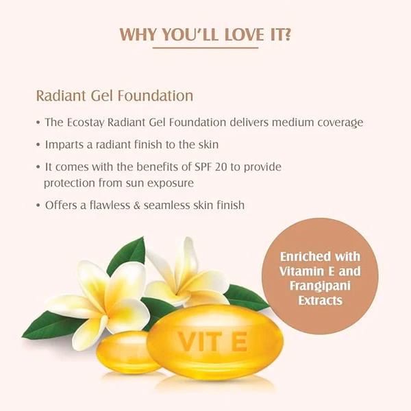 Lotus Make-Up - Snow - Ecostay - Radiant Gel Foundation SPF 20