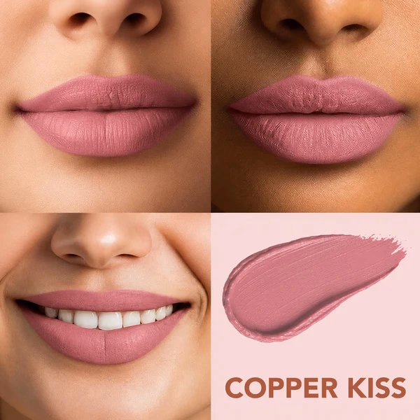 Lotus Make-up - Copper Kiss - Ecostay-Lip - Velvet Matte Lip Color with Retinol