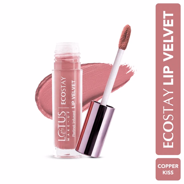Lotus Make-up - Copper Kiss - Ecostay-Lip - Velvet Matte Lip Color with Retinol