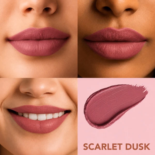 Lotus Make-up - Scarlet Dusk - Ecostay-Lip - Velvet Matte Lip Color with Retinol