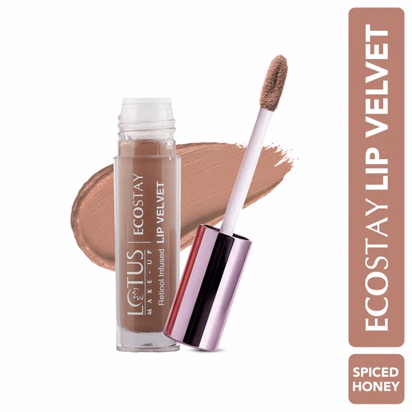 Lotus Make-up - Spiced Honey ,- Ecostay-Lip - Velvet Matte Lip Color with Retinol