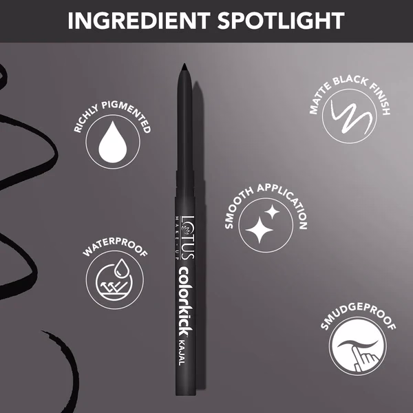 Lotus MakeUp - Black - Colorkick Kajal