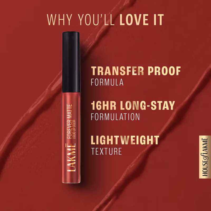 Lakme - Nude Myth - Forever Matte - Liquid Lip Color