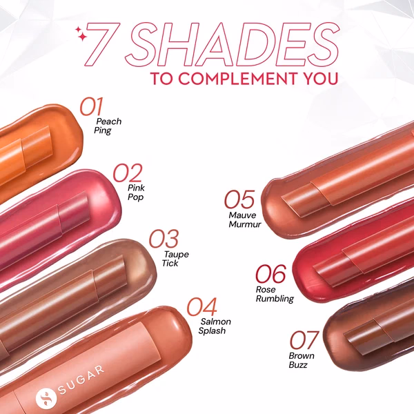 Sugar - Pink Pop - Glide Peptide Plumping Gloss Stick