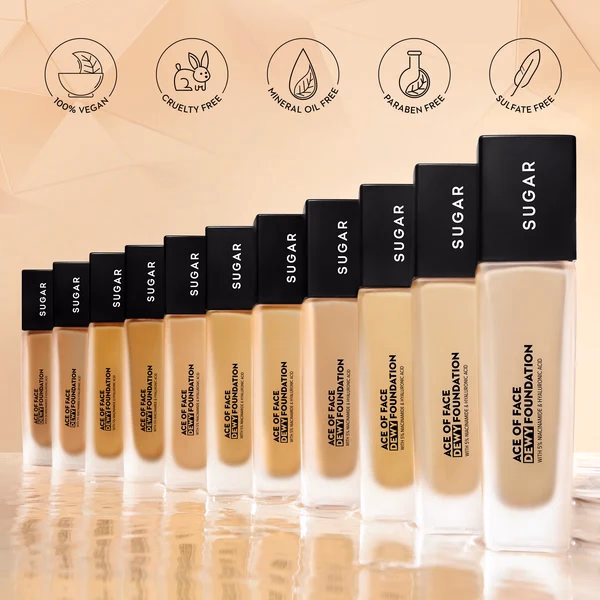 Sugar - Flat White - Ace of Face Dewy Foundation