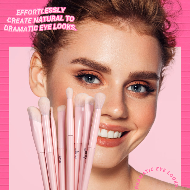 Jessup - Crystal Pink - Makeup Brushes Set Premium Vegan Collection IV