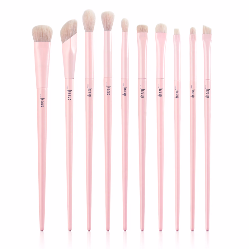 Jessup - Crystal Pink - Makeup Brushes Set Premium Vegan Collection IV