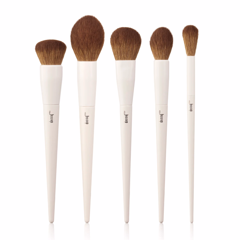 Jessup - Luxury Light Gray - 14Pcs Comprehensive Eye and Face Brush Set