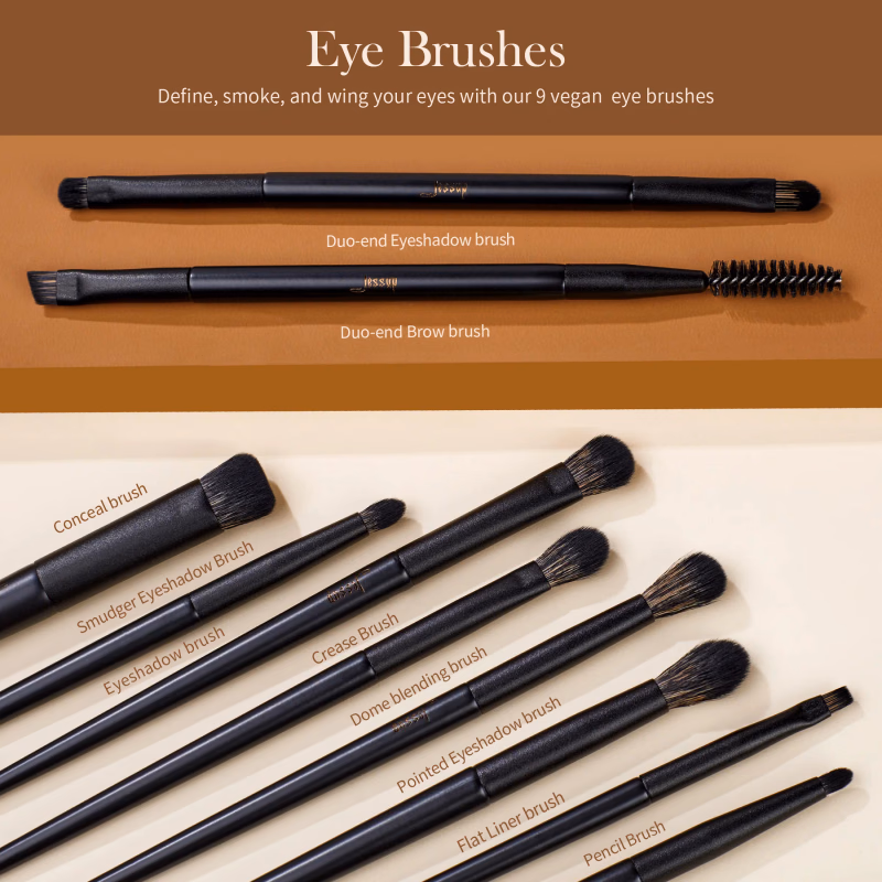 Jessup - Matte Black - Versatile Brush Set Collection 14pcs