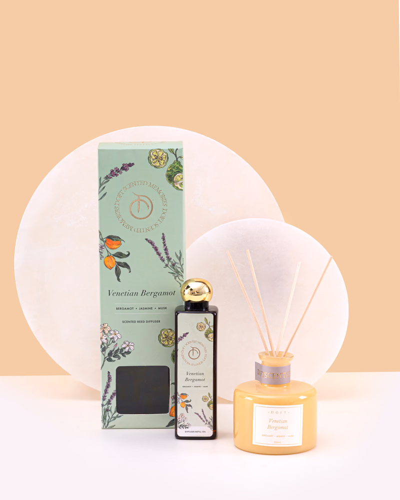 Doft - Venetian Bergamot - Scented Reed Diffuser Set