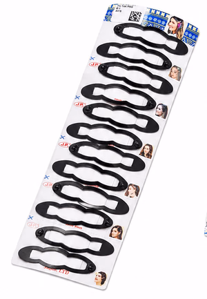 J.P High Profile - Oval - Tic-Tac Pins-Hair Clips - Strip with 6 pairs