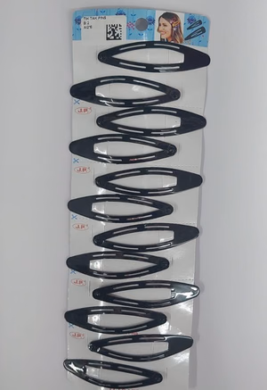 J.P High Profile - Tic-Tak Pins-Hair Clips - Strip with 6 pairs