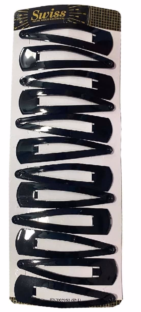 J.P High Profile - Non-Slip Hair - Tic Tac Hair Clips for Women & Girls - Strip with 6 Pairs