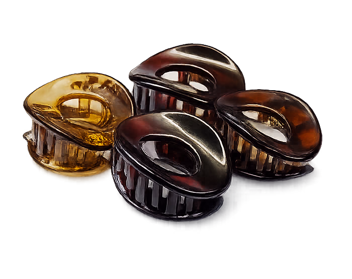 Birdware - Oval Clip - Acrylic Material Stone For Women