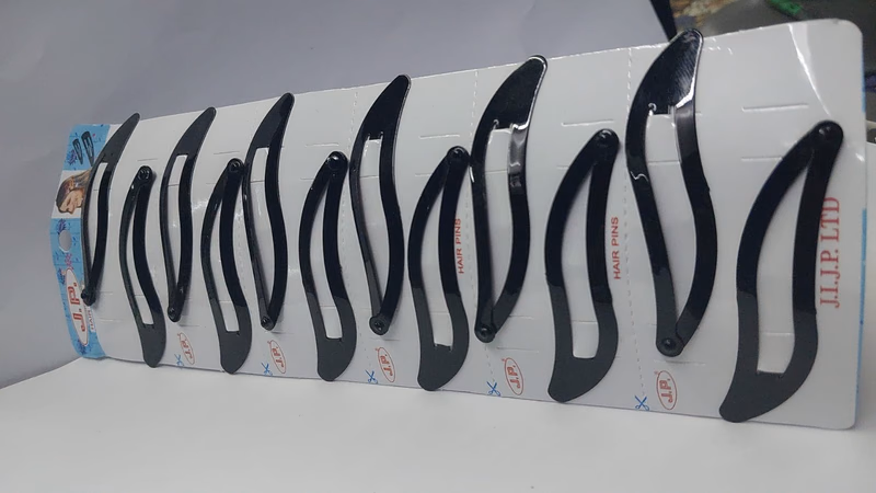 J.P High Profile - TicTok Pins-Hair Clips - Strip with 6 Pairs