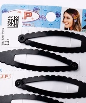 J.P High Profile - Oval Hair Pin - TicTok-Pins-Hair Clips - Strip with 6 Pairs