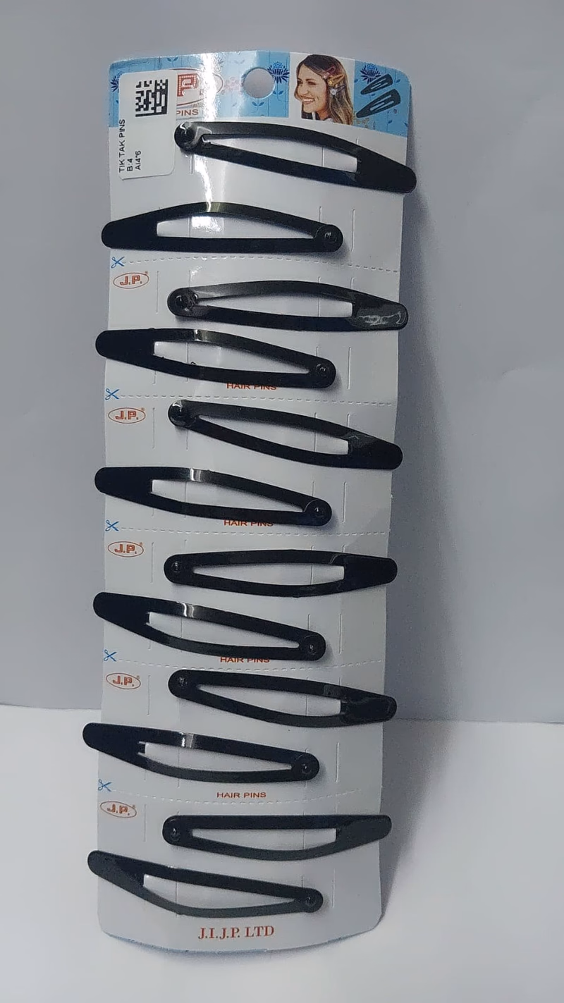 J.P High Profile - Hair Pins - Tic-Tac Pins - Strip with 6 pairs