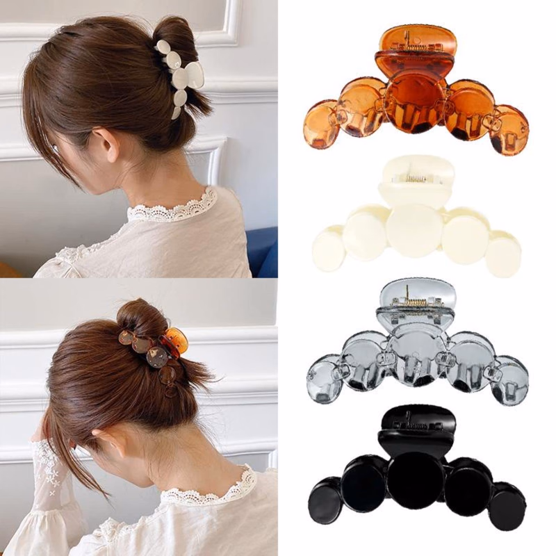 Birdware - Claw Large - Barrette Crab Hair-Claws Bath Clip Ponytail - Pack of 6 pcs