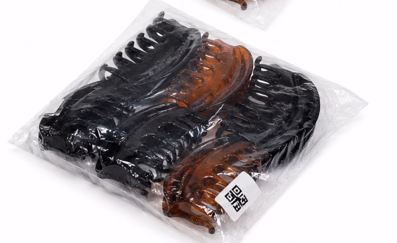 Birdware - Black/Shell Colour - Hair Clips for Women and Girls - Pack of 6 pcs