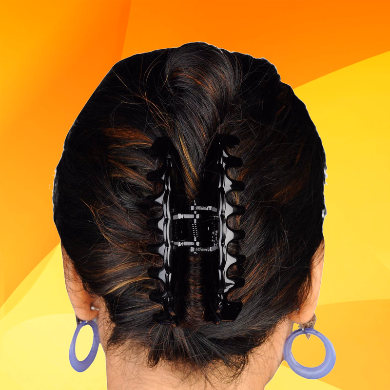 Birdware - Black/Shell Colour - Medium - Hair Clips for Women and Girls