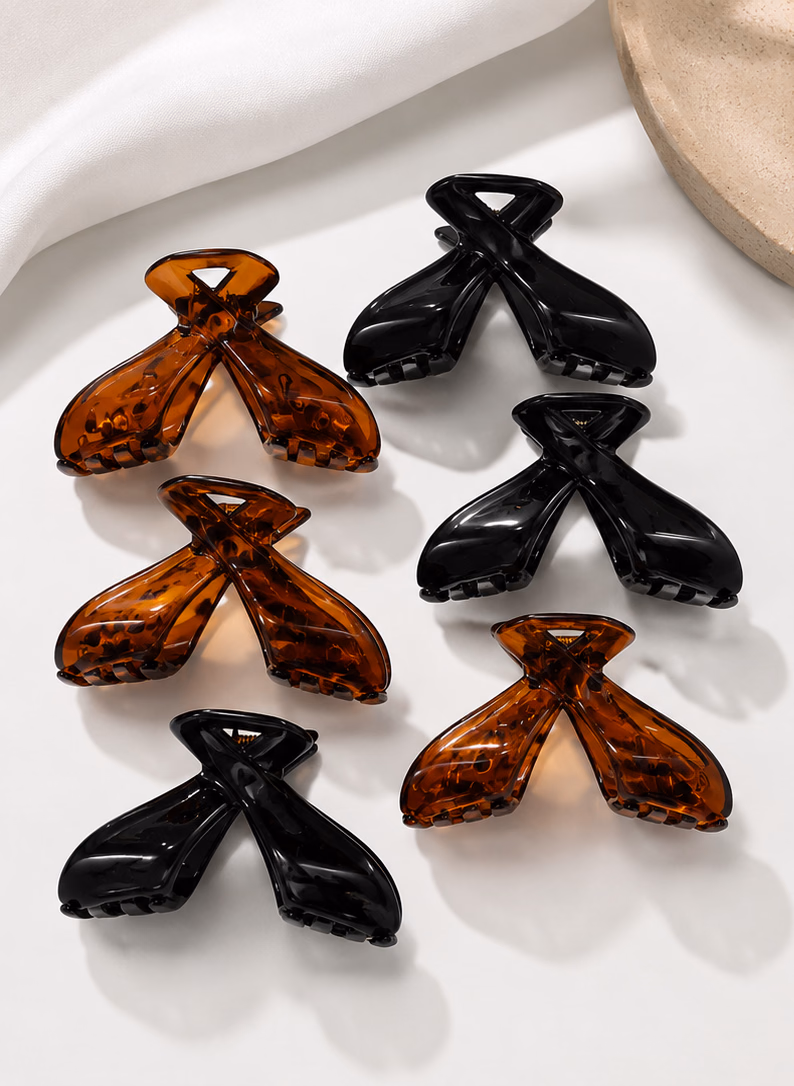 Birdware - Butterfly Hair - Hair Clips for Women and Girls - Pack with 6 pcs