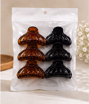 Birdware - Claw Clip Clamp Clutcher - for Women and Girls - Pack with 6 pcs