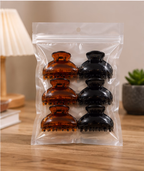 Birdware - Butterfly Claw Clip - for Women and Girls - Pack with 6 pcs