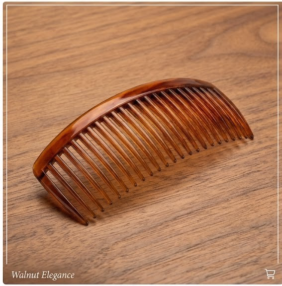 Birdwear - Women Practical - Plastic Combs Hair Clips Clamps 23 Teeth-Red Brown