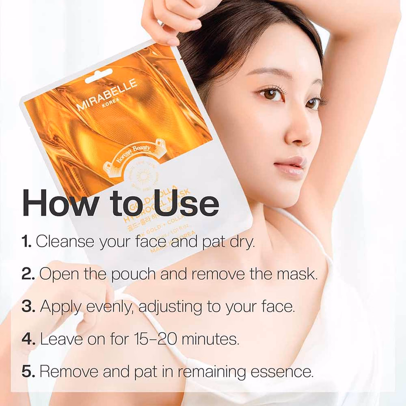 Mirabelle - Gold-Colla - Facial Sheet Mask