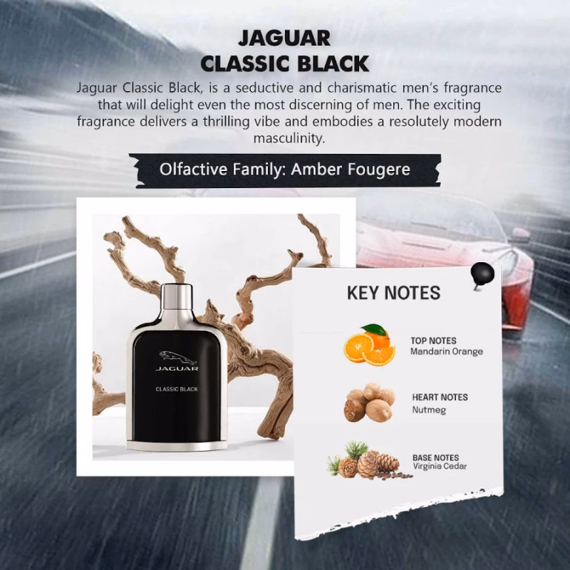 Jaguar - Classic Black - Eau De Toilette - Natural Spray