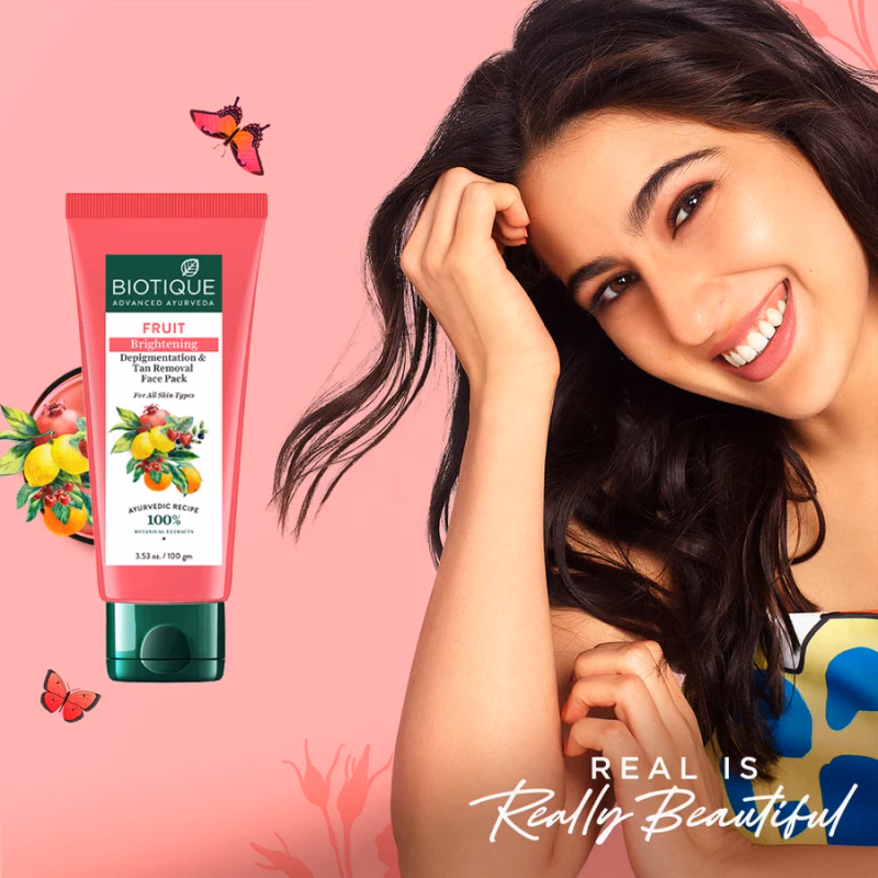 Biotique - Fruit Brightening - Depigmentation & Tan Removal Face Pack
