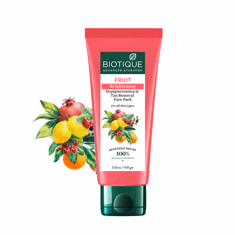 Biotique - Fruit Brightening - Depigmentation & Tan Removal Face Pack