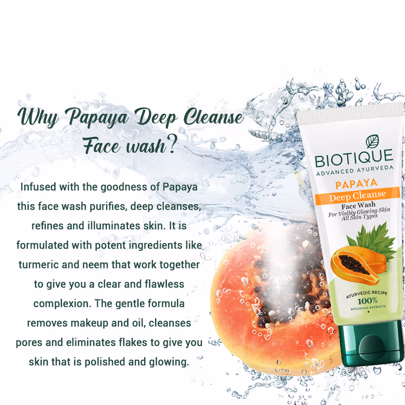 Biotique - Papaya - Deep Cleanse - Face Wash