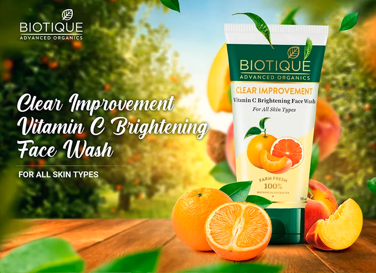 Biotique - Clear Improvement - Advanced Organics - Vitamin C Brightening - Face Wash