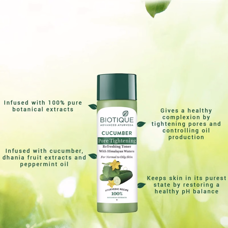 Biotique - Bio Cucumber - Pore Tightening - Refreshing Toner