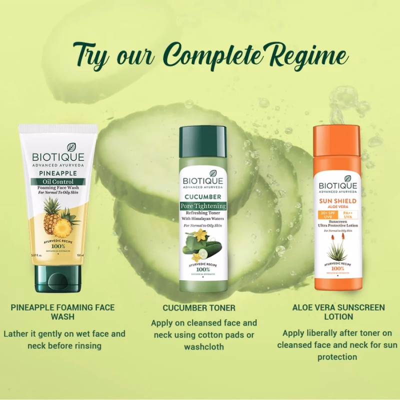 Biotique - Bio Cucumber - Pore Tightening - Refreshing Toner