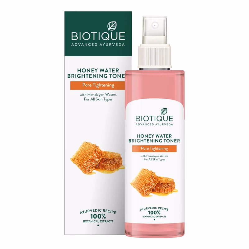 Biotique - Honey Water Brightening Toner - Pore Tightening