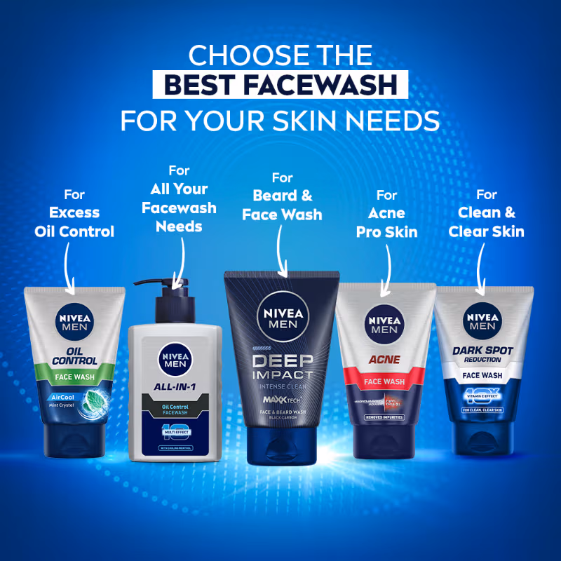 Nivea Men - Deep Impact - Intense Clean - Face Wash