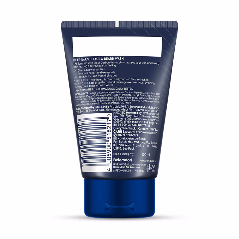 Nivea Men - Deep Impact - Intense Clean - Face Wash