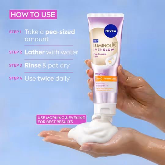 Nivea - Luminous Even Glow - Whip Foam - Face Wash