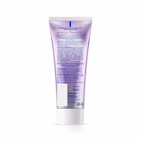 Nivea - Luminous Even Glow - Whip Foam - Face Wash