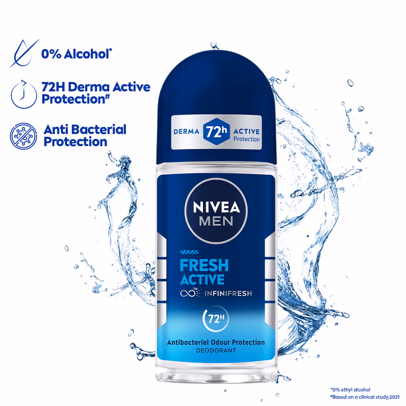 Nivea Men - Fresh Active - Deodorant Roll On