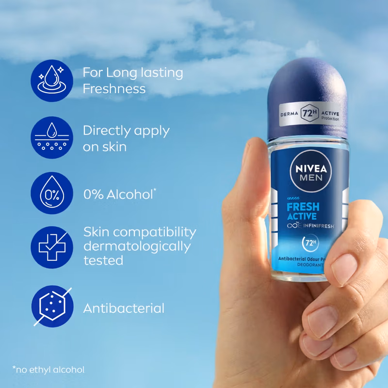 Nivea Men - Fresh Active - Deodorant Roll On