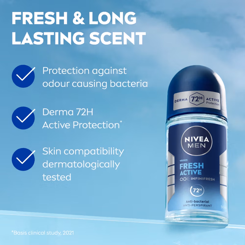 Nivea Men - Fresh Active - Deodorant Roll On