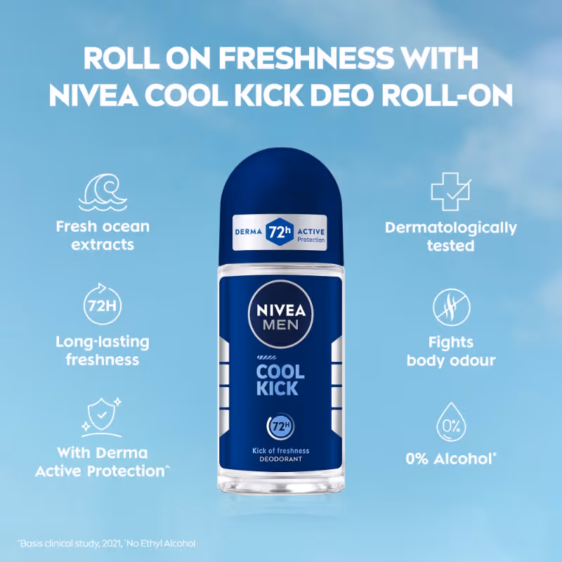 Nivea Men - Cool Kick - Deodorant Roll On